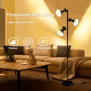 LED室内灯 - HCP037 三头喇叭落地灯